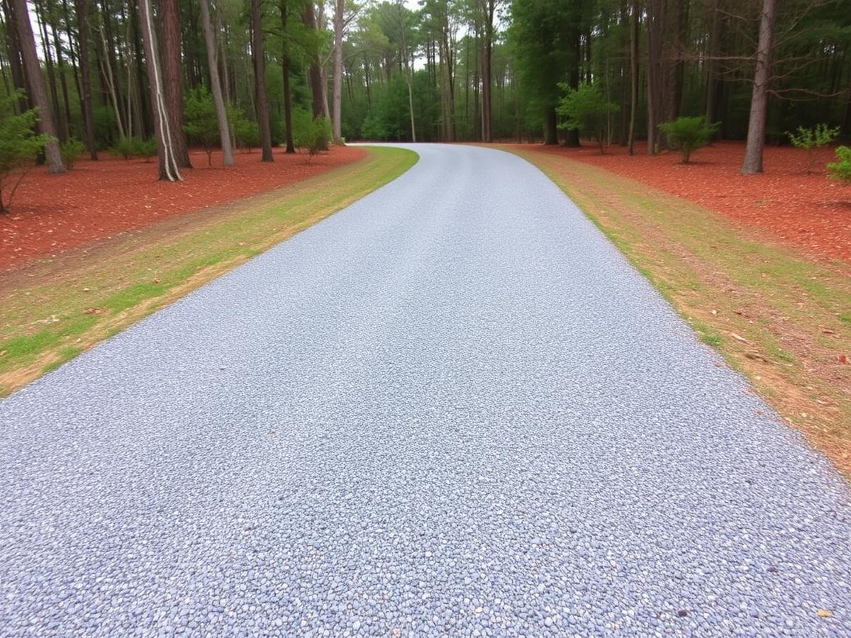 After: Rutted Track → Fresh Gravel Driveway